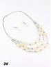 Fashion Diamond Beads Necklace and Earrings Set